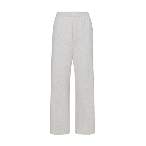SKIMS NWT Boyfriend Loose Pant Light Heather Gray Size XS Elastic Waist Lounge - Picture 4 of 6